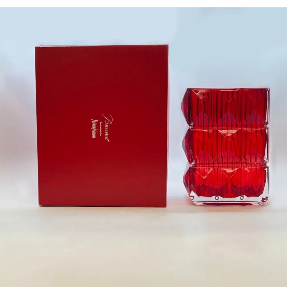 BACCARAT NEIMAN MARCUS EXCLUSIVE LIMITED EDITION XL SIZE LOUXOR RECTANGULAR VASE